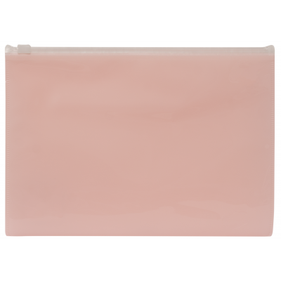 Sobre plástico con cierre zipper A4 colores pastel Rideo