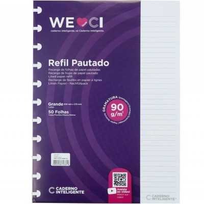 Repuesto para cuaderno inteligente A4 rayado x50 hojas We Ci