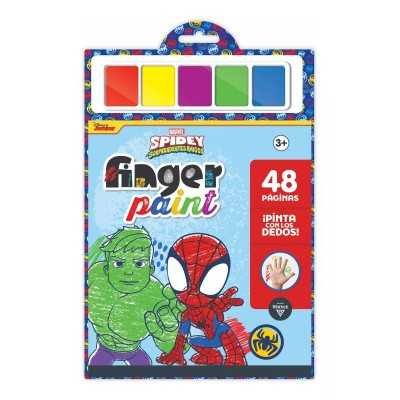 Libro para pintar Spidey finger paint Vertice