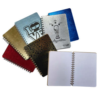 Cuaderno con espiral Tapa Dura A5 GLAM x80 hojas lisas Paperland