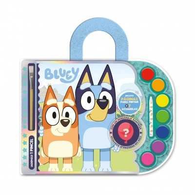 Blíster Mega color acuarela Bluey DJ Editorial Vértice