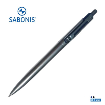 Bolígrafo retráctil GL809 tinta gel azul 0.7 mm cuerpo aluminio Sabonis