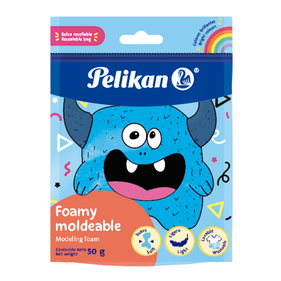 Masa foamy moldeable Celeste x50 gramos Pelikan