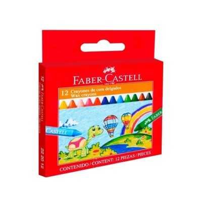 Crayones de cera x12 colores Faber-Castell
