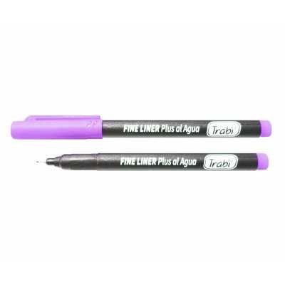 Microfibra punta metálica Fine Liner Plus violeta pastel trazo 0,2 mm Trabi