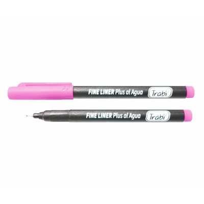 Microfibra punta metálica Fine Liner Plus rosa pastel trazo 0,2 mm Trabi