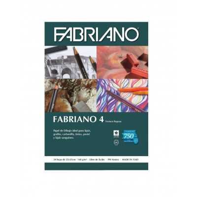 Block 35x50 cm 160 gramos textura rugosa x20 hojas Fabriano 4