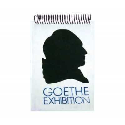 Block mediano hojas negras de 130 gramos Letra azul espiralado Goette