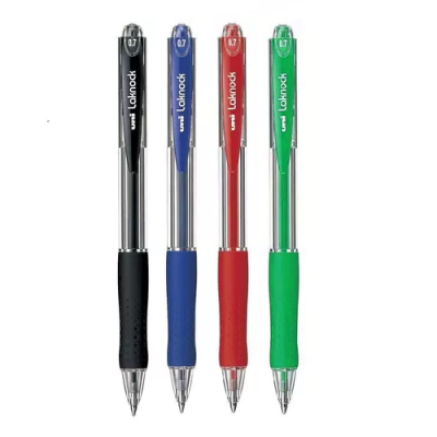 Bolígrafo 0.7 mm Laknock negro SN-100 Uni-ball