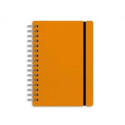 Cuaderno Studio A5 rayado pumpkin cuero reciclado Vacavaliente