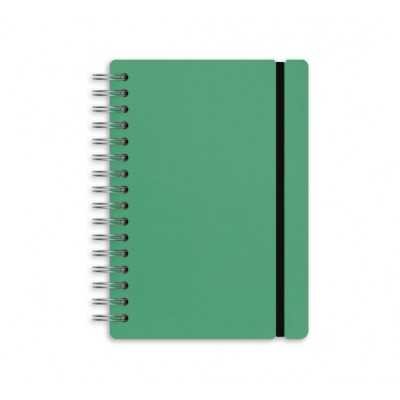 Cuaderno Studio A5 rayado verde lotus cuero reciclado Vacavaliente
