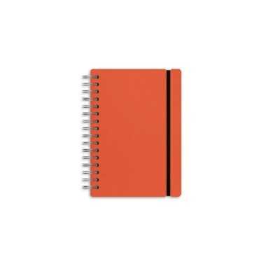 Cuaderno Studio A6 rayado red clay cuero reciclado Vacavaliente