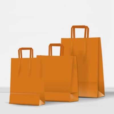 Bolsa regalo acuario naranja 22x10x30 cm Premium Pack