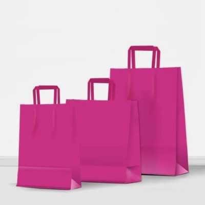 Bolsa regalo acuario fucsia 30x12x32 cm Premium Pack