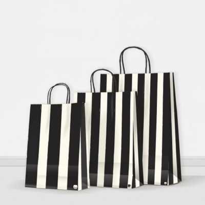 Bolsa de regalo luna estilo barras 22x10x30 Premium Pack