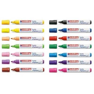 Marcador para tela 2-3 mm 4500 Naranja punta cónica Edding