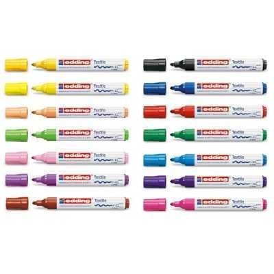 Marcador para tela 2-3 mm 4500 Naranja neón punta cónica Edding