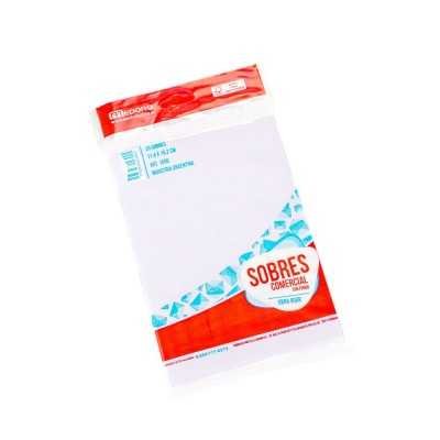 Sobre comercial 11,4x16,2 cm con fondo 90 grs x 20 unidades Medoro
