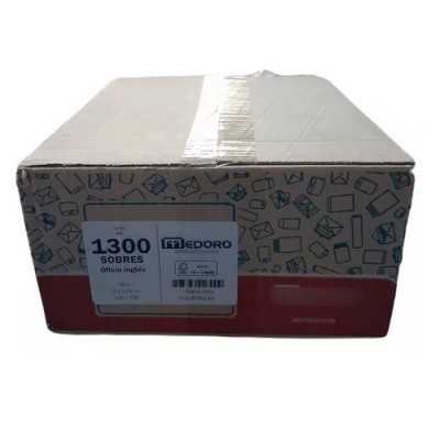 Sobre oficio inglés 12x23,5 cm de 63 grs sin fondo x500 unidades Medoro