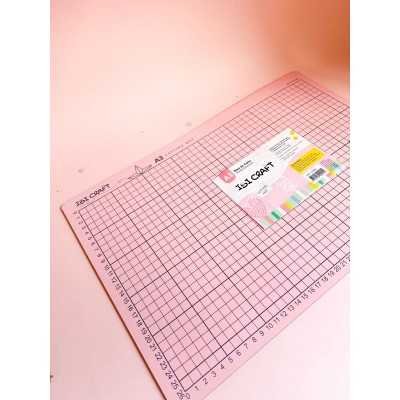 Base de goma A3 para corte de 45x30 cm rosa Ibico