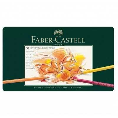 Lápices de colores Polychromos x60 unidades lata Faber-Castell