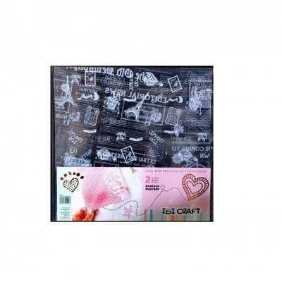 Hoja de acetato impresa Travel de 30x30 cm x2 unidades Ibicraft