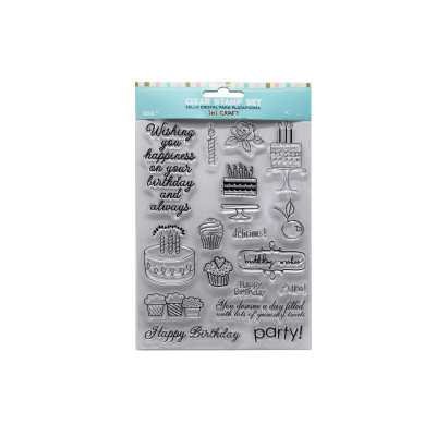 Sello siliconado cristal 6X8" Party Ibicraft