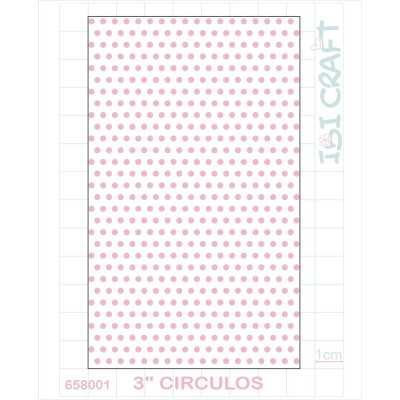 Plantilla 3" texturado 2D Circulos Ibicraft