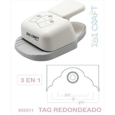 Perforadora para tag regulable Redondeado Ibicraft