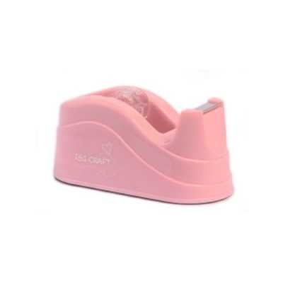 Portarrollo de mesa para cinta adhesiva Rosa 12 a 24 mm x30 metros Ibicraft