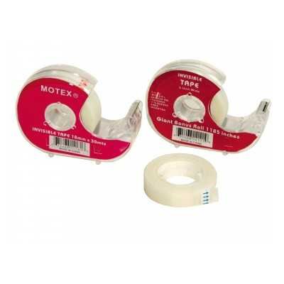 Cinta adhesiva Motex 12 mm x30 metros invisible con racionador Ibi