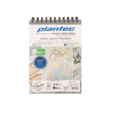 Block A4 para dibujo de 55 gramos Calco x40 hojas anillado Plantec