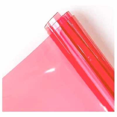 Hojas símil acetato color Rojo 50x70 cm 200 micrones Self