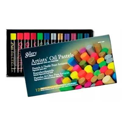 Pasteles al Oleo colores Flúo/Metálicos x12 unidades Mungyo