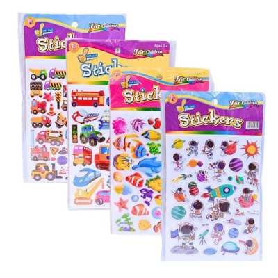 Stickers 20x14 cm varón con relieve Colours