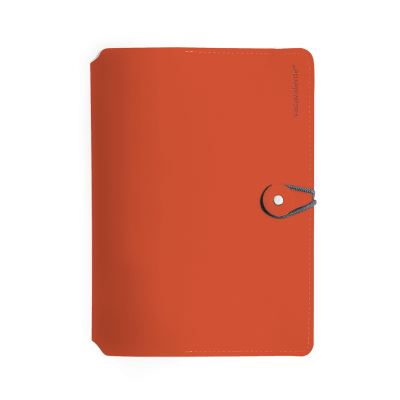 Agenda Classic button Red clay A5 semanal Vacavaliente