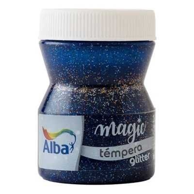 Tempera Magic glitter Azul (45) x100 ml Alba