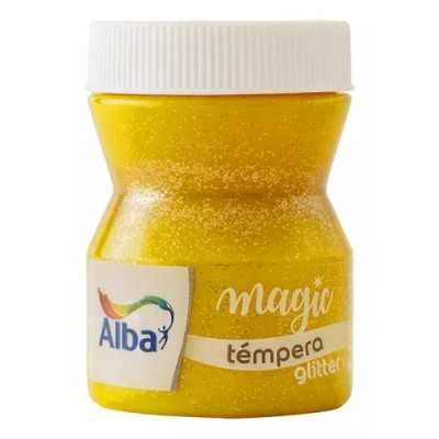 Tempera Magic glitter Amarillo (74) x100 ml Alba