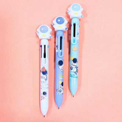 Boligrafo 6 colores Espacial cuerpo estampado Colours
