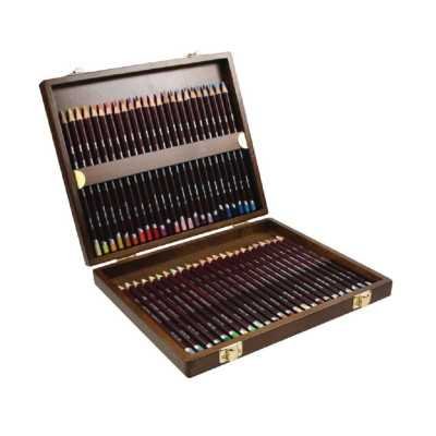 Lápices de colores Coloursoft x48 unidades en caja de madera Derwent