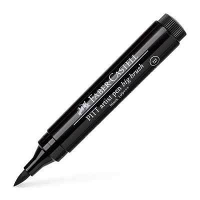Marcador Pitt Art Pen 2,5 mm Big Brush Negro Faber-Castell