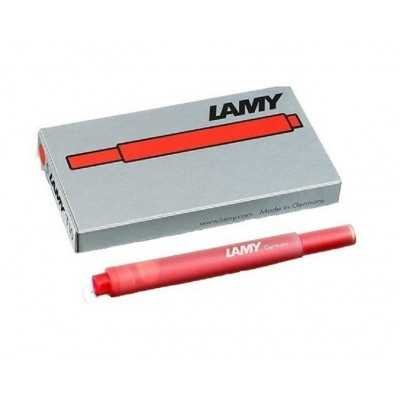 Cartuchos T10 ROJO x5 unidades Lamy