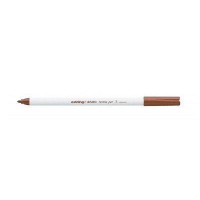 Marcador para Tela Punta Fina 4600 Marron (07) 1mm Edding
