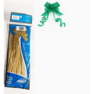 Moño mini rapido Dorado x100 unidades Ballou