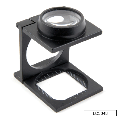 Lupa cuenta hilo doble lente 25 mm 10x Galileo