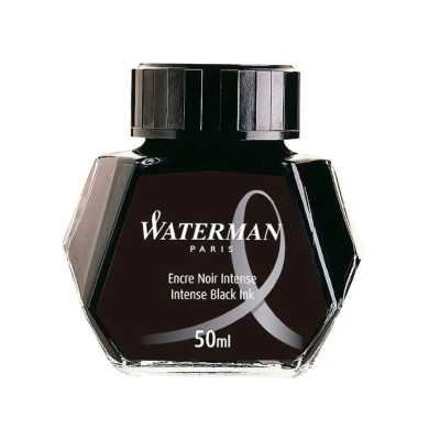 Tinta para lapicera pluma NEGRO frasco x50 ml Waterman
