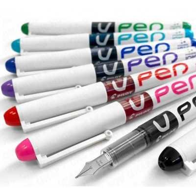 Lapicera Pluma V-Pen Naranja Pilot