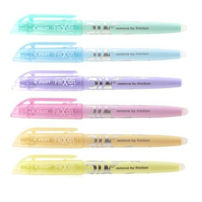 Resaltador Frixion pastel x unidad Pilot