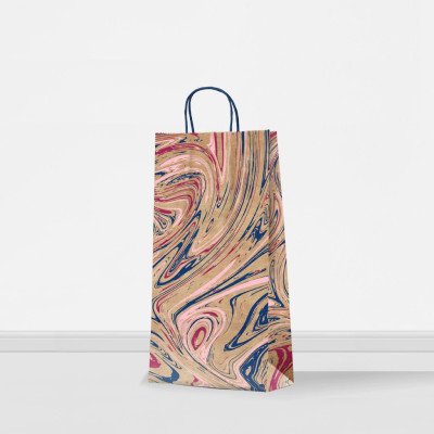 Bolsa regalo luna Borgoña 22x10x42 cm Premium Pack