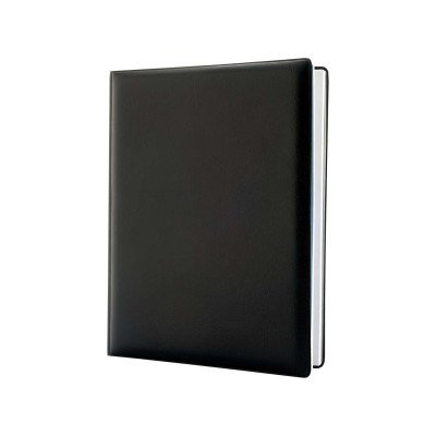 Agenda Bros N°8 diaria tela vinílica negra encuadernada Caissa